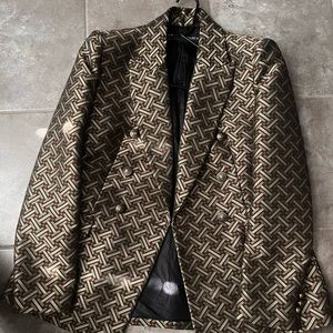 ‼️FLASH PRICE $30‼️NEW ZARA JACQUARD BLAZER MEDIUM